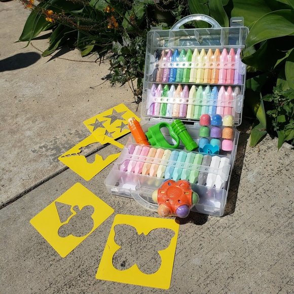 NEW 80 Piece Sidewalk Chalk Toddler Arts  Crafts Art Easter Basket Gift Spring - Picture 6 of 16